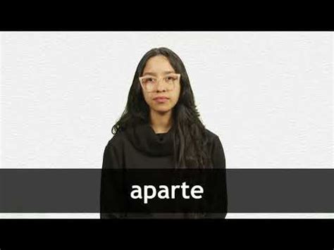appatre|English translation of 'aparté' .